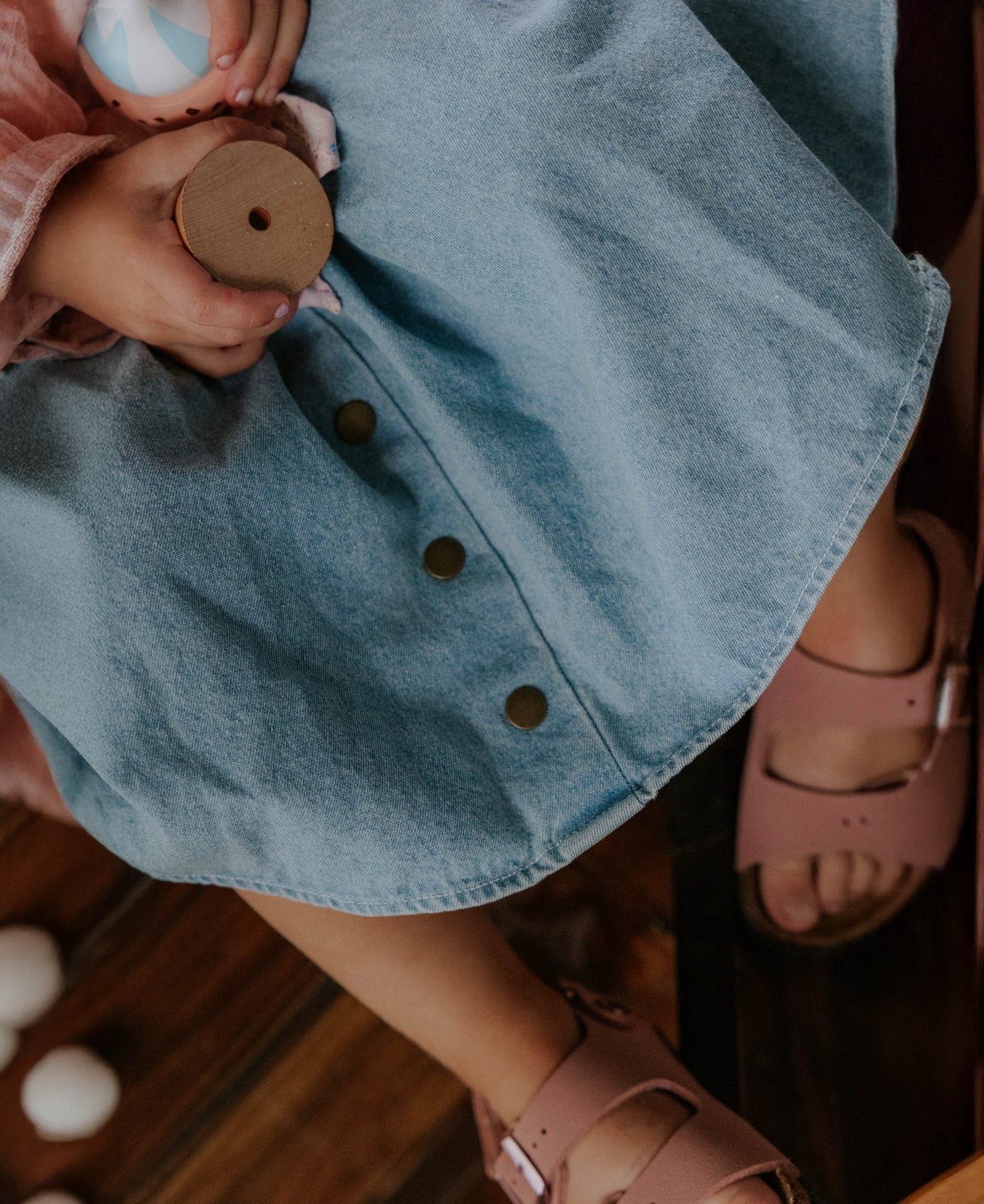 FLIINK DON DENIM SKIRT SKIRT LIGHT DENIM BLUE