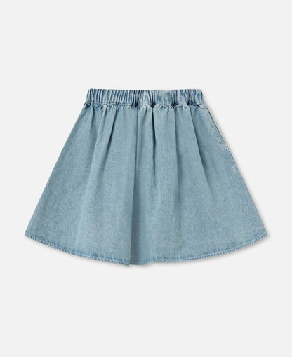 FLIINK DON DENIM SKIRT SKIRT LIGHT DENIM BLUE