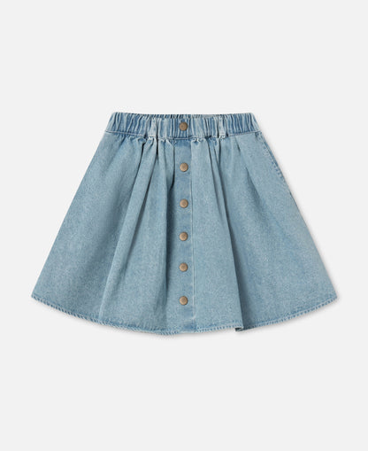 FLIINK DON DENIM SKIRT SKIRT LIGHT DENIM BLUE