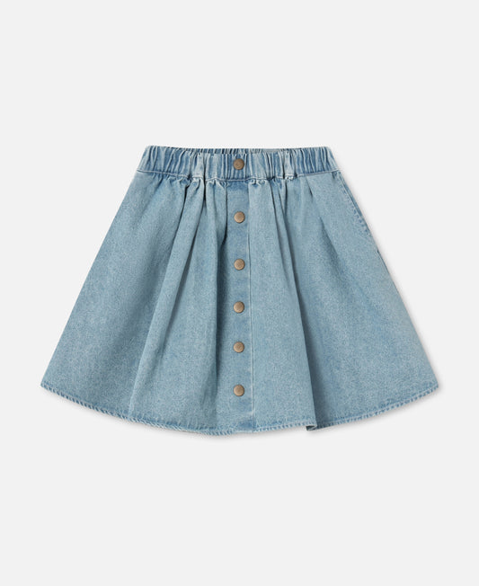 FLIINK DON DENIM SKIRT SKIRT LIGHT DENIM BLUE