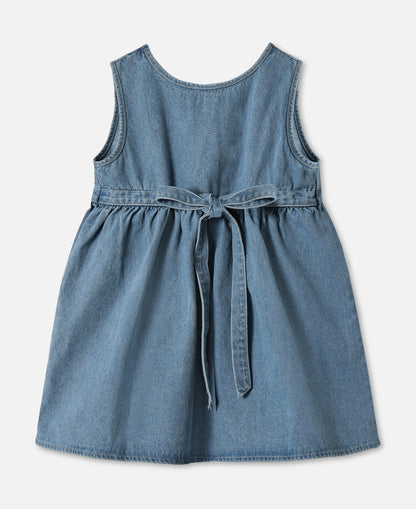 FLIINK DON DENIM SPENCERDRESS DRESS LIGHT DENIM BLUE