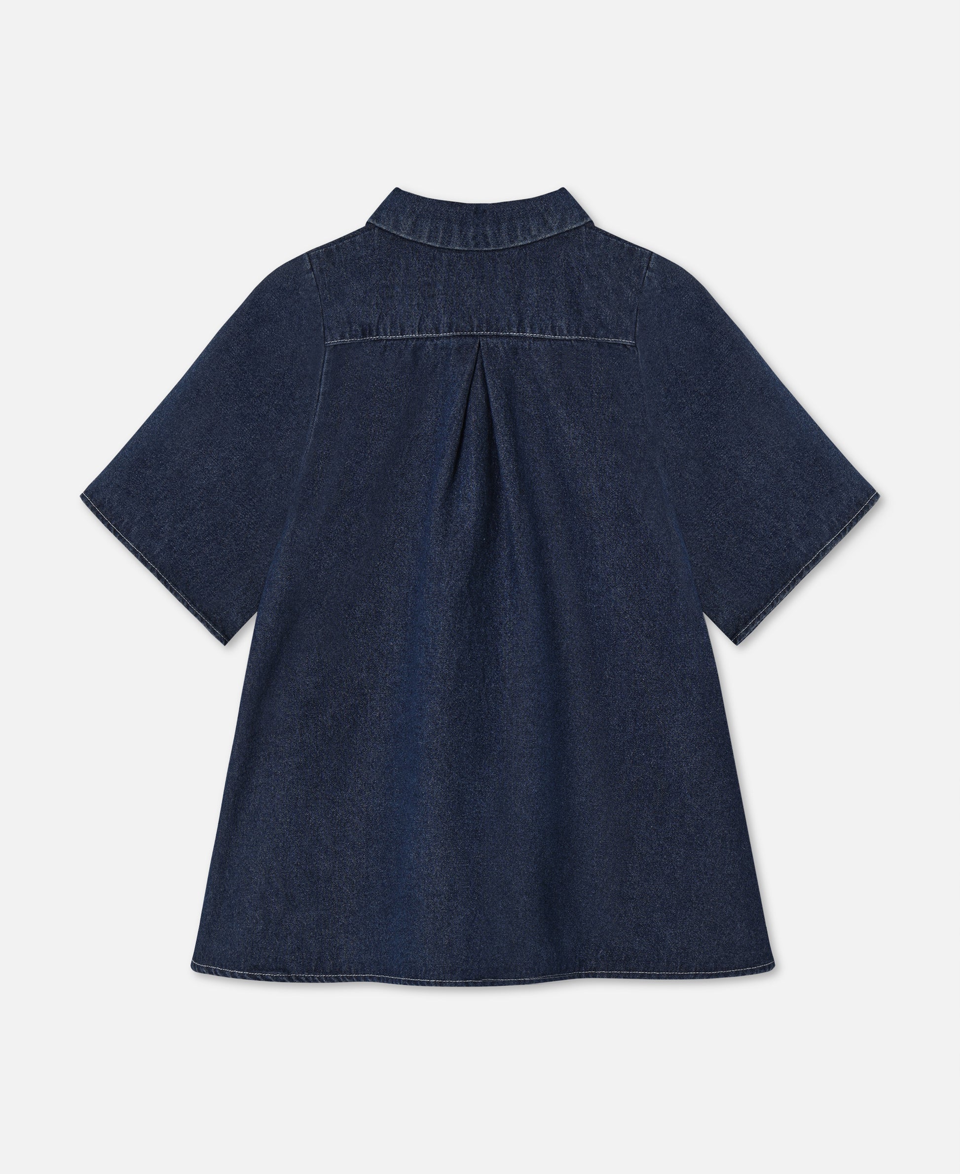FLIINK DON DENIM SS DRESS DRESS DARK DENIM BLUE
