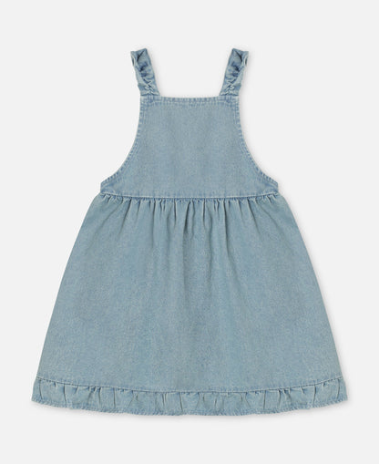 FLIINK DON EMBR SPENCERDRESS DRESS LIGHT DENIM BLUE
