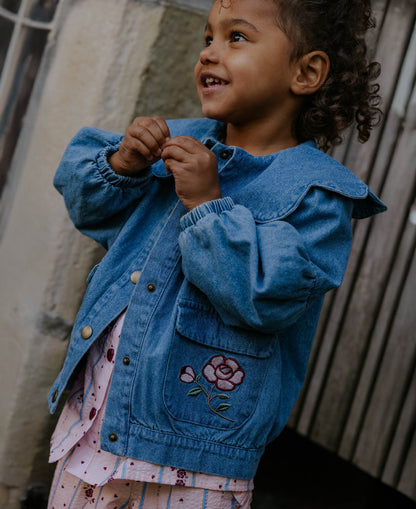 FLIINK DON ROSE BOMBERJACKET JACKET MEDIUM DENIM BLUE