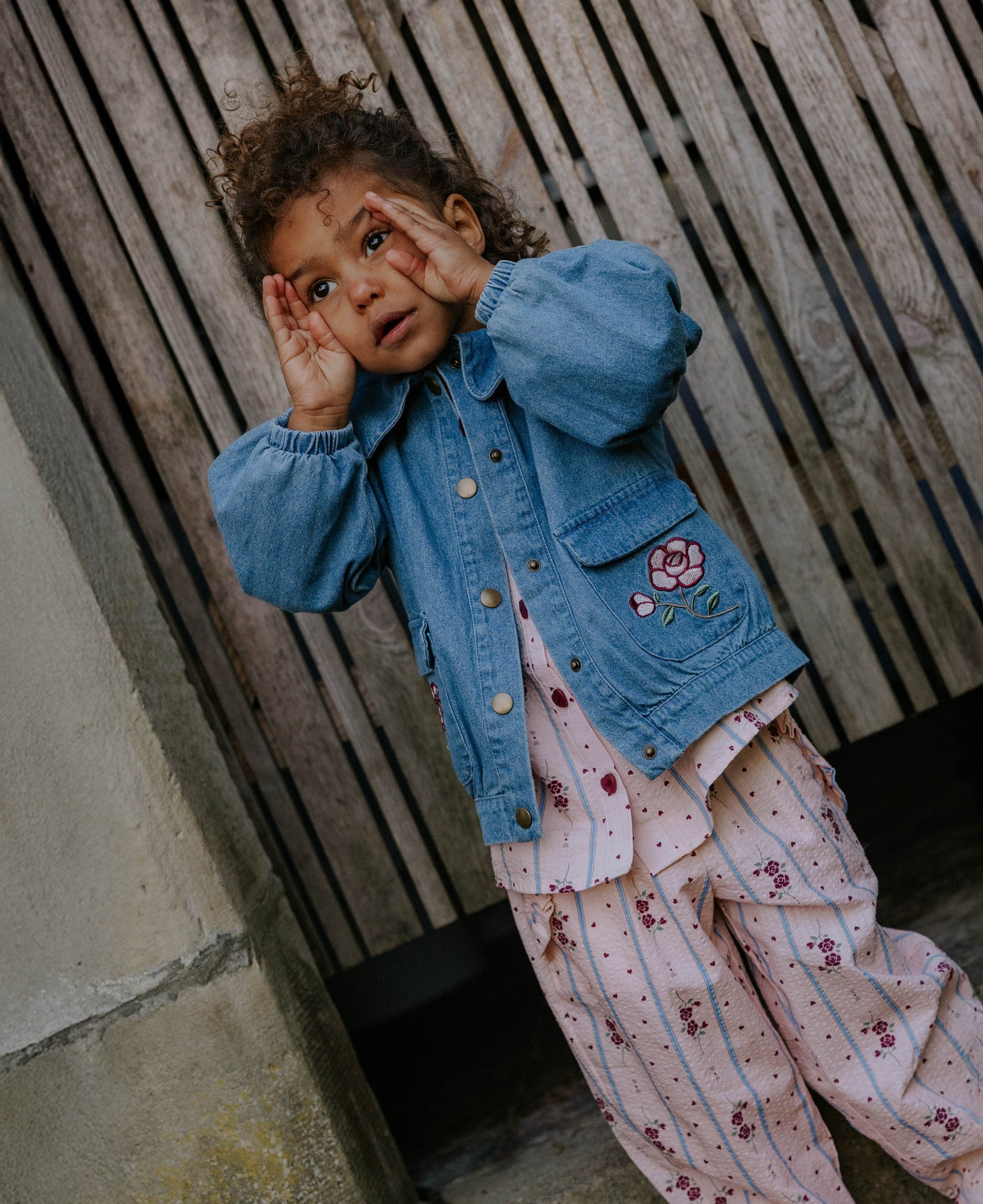 FLIINK DON ROSE BOMBERJACKET JACKET MEDIUM DENIM BLUE