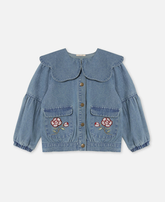 FLIINK DON ROSE BOMBERJACKET JACKET MEDIUM DENIM BLUE