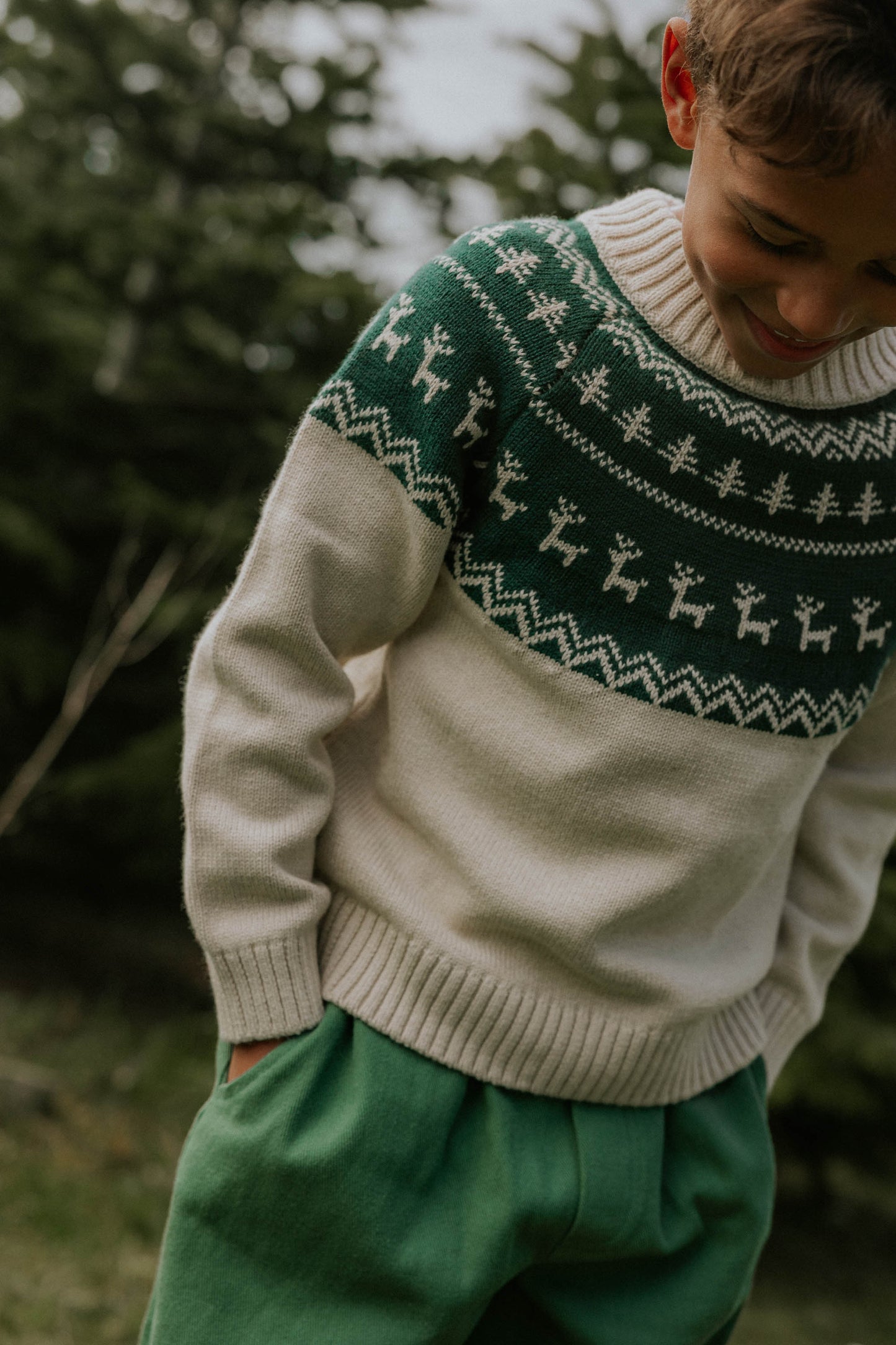 FLIINK DUNA PANT PANT HUNTER GREEN