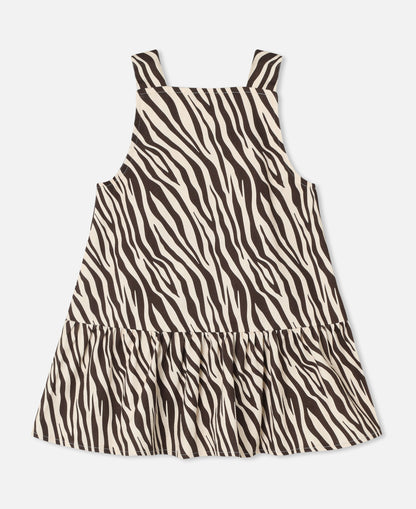 FLIINK DUNA ZEBRA SPENCER DRESS DRESS ZEBRA AOP