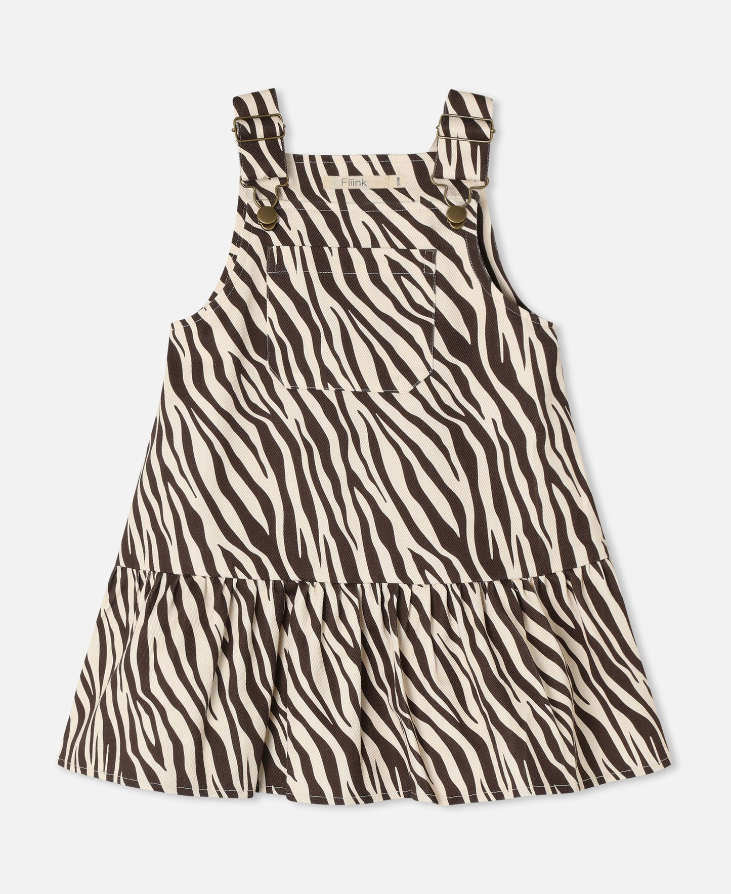 FLIINK DUNA ZEBRA SPENCER DRESS DRESS ZEBRA AOP