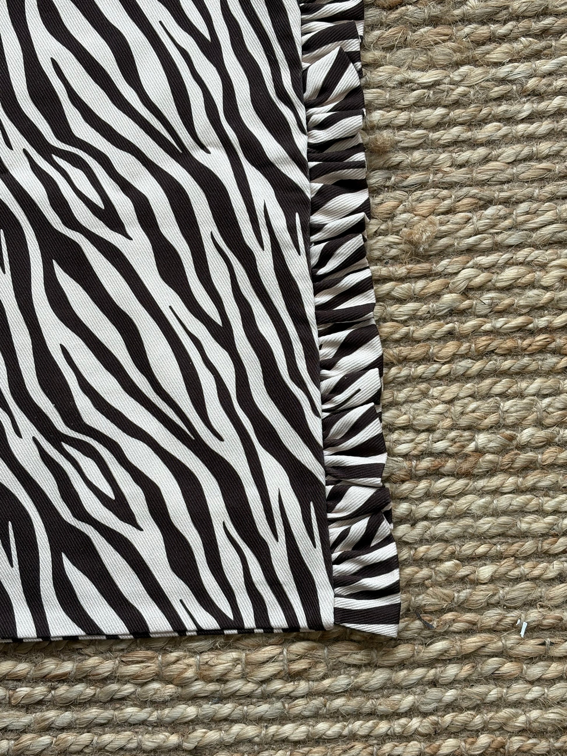 FLIINK DUNA ZEBRA TOTEBAG BAG ZEBRA AOP
