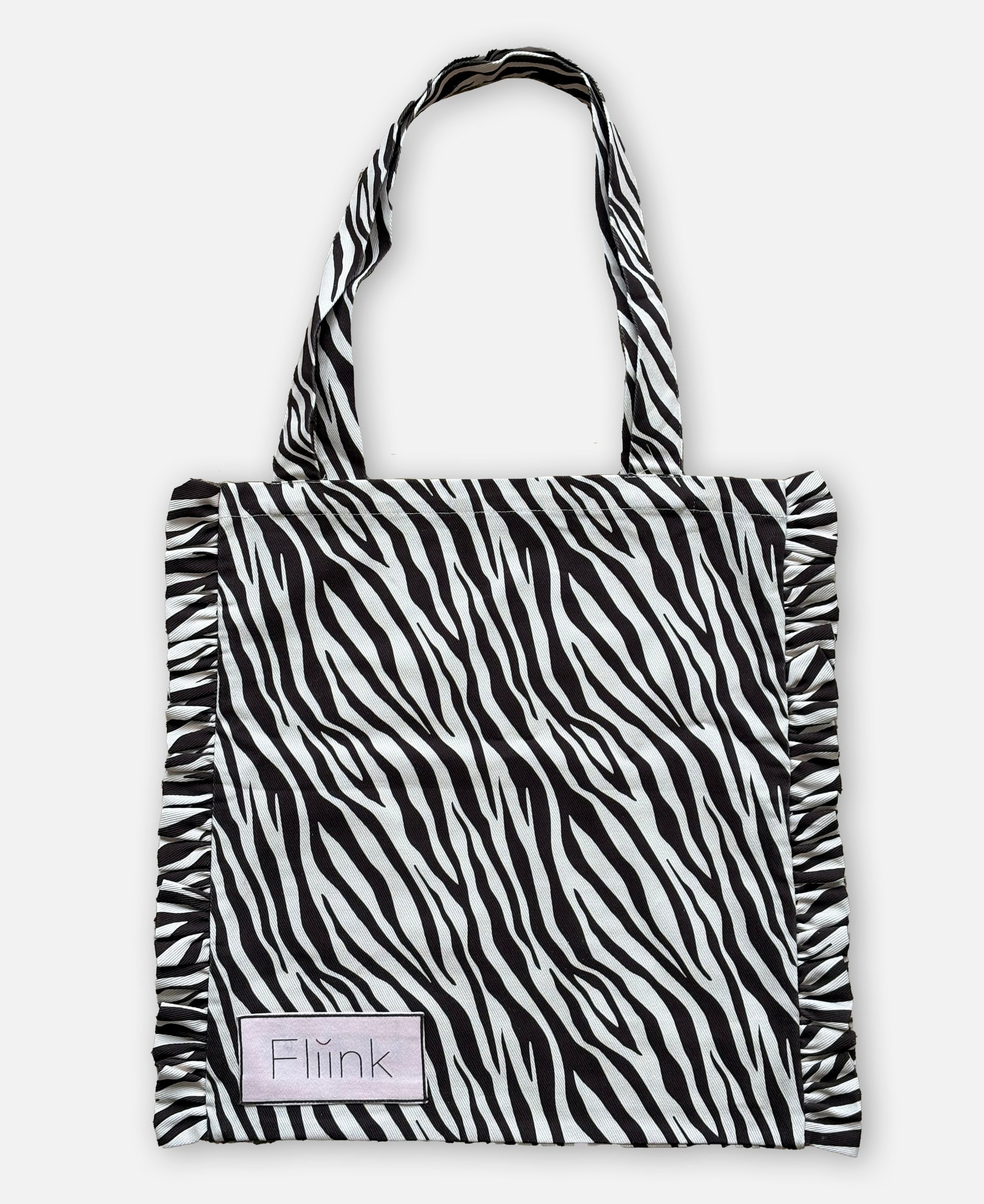 FLIINK DUNA ZEBRA TOTEBAG BAG ZEBRA AOP