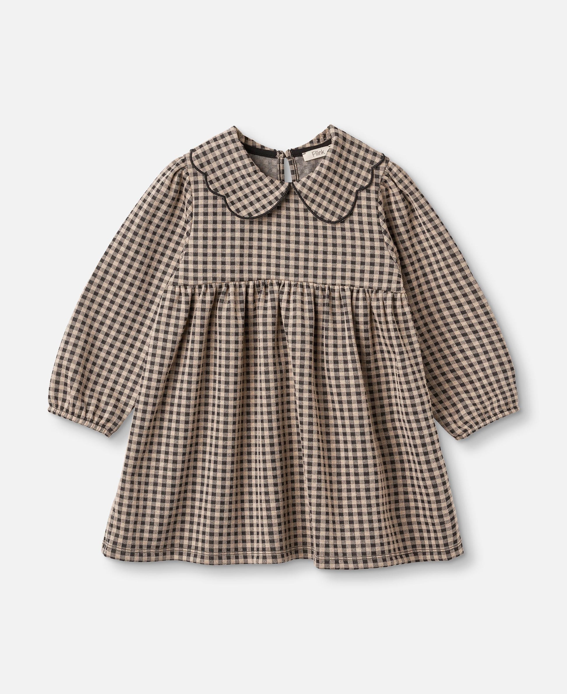 FLIINK ELLA LS DRESS DRESS SANDSHELL/CARAFE