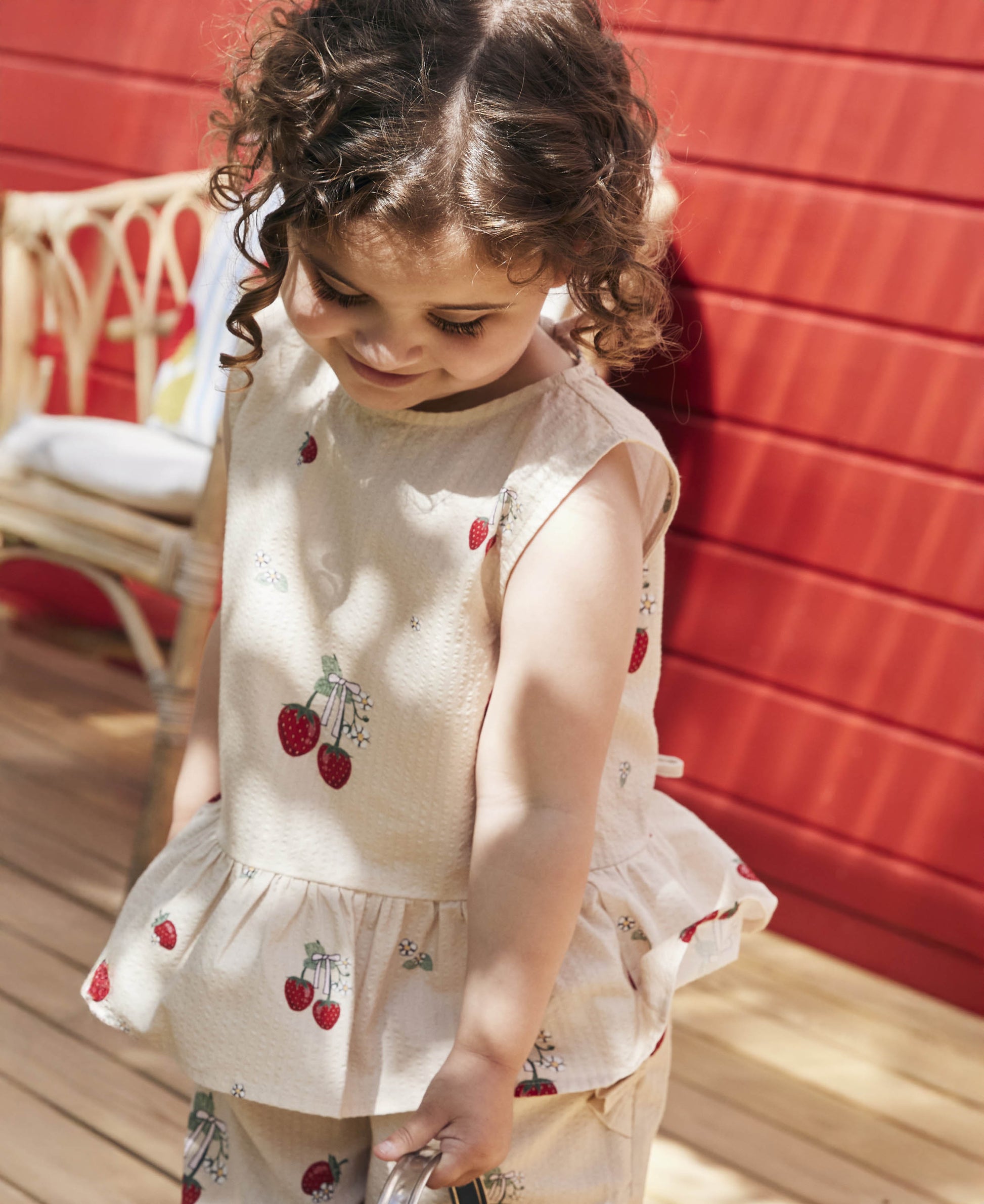 FLIINK ELMA SL TOP SINGLET SANDSHELL AOP