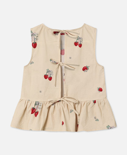 FLIINK ELMA SL TOP SINGLET SANDSHELL AOP