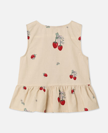 FLIINK ELMA SL TOP SINGLET SANDSHELL AOP