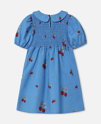 FLIINK ELMA SS DRESS DRESS MARINA BLUE AOP