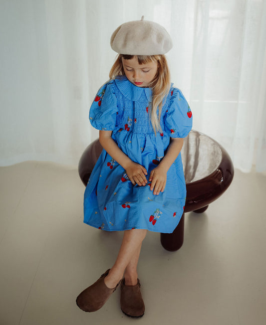 FLIINK ELMA SS DRESS DRESS MARINA BLUE AOP