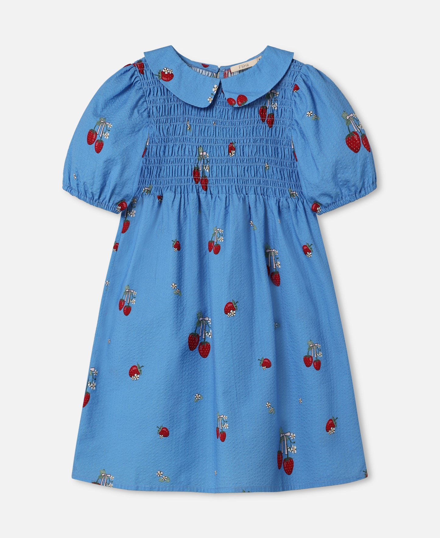 FLIINK ELMA SS DRESS DRESS MARINA BLUE AOP