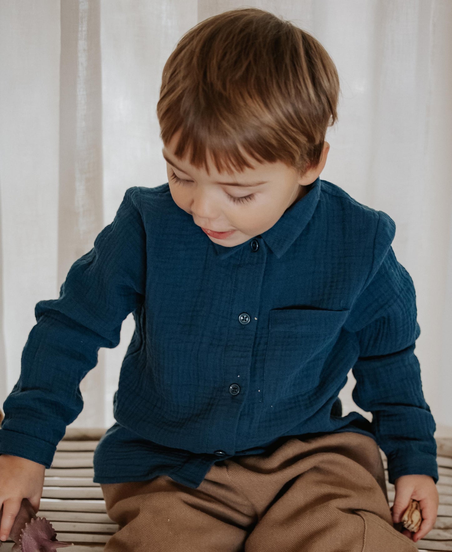 FLIINK ELMO LS SHIRT SHIRT INSIGNIA BLUE