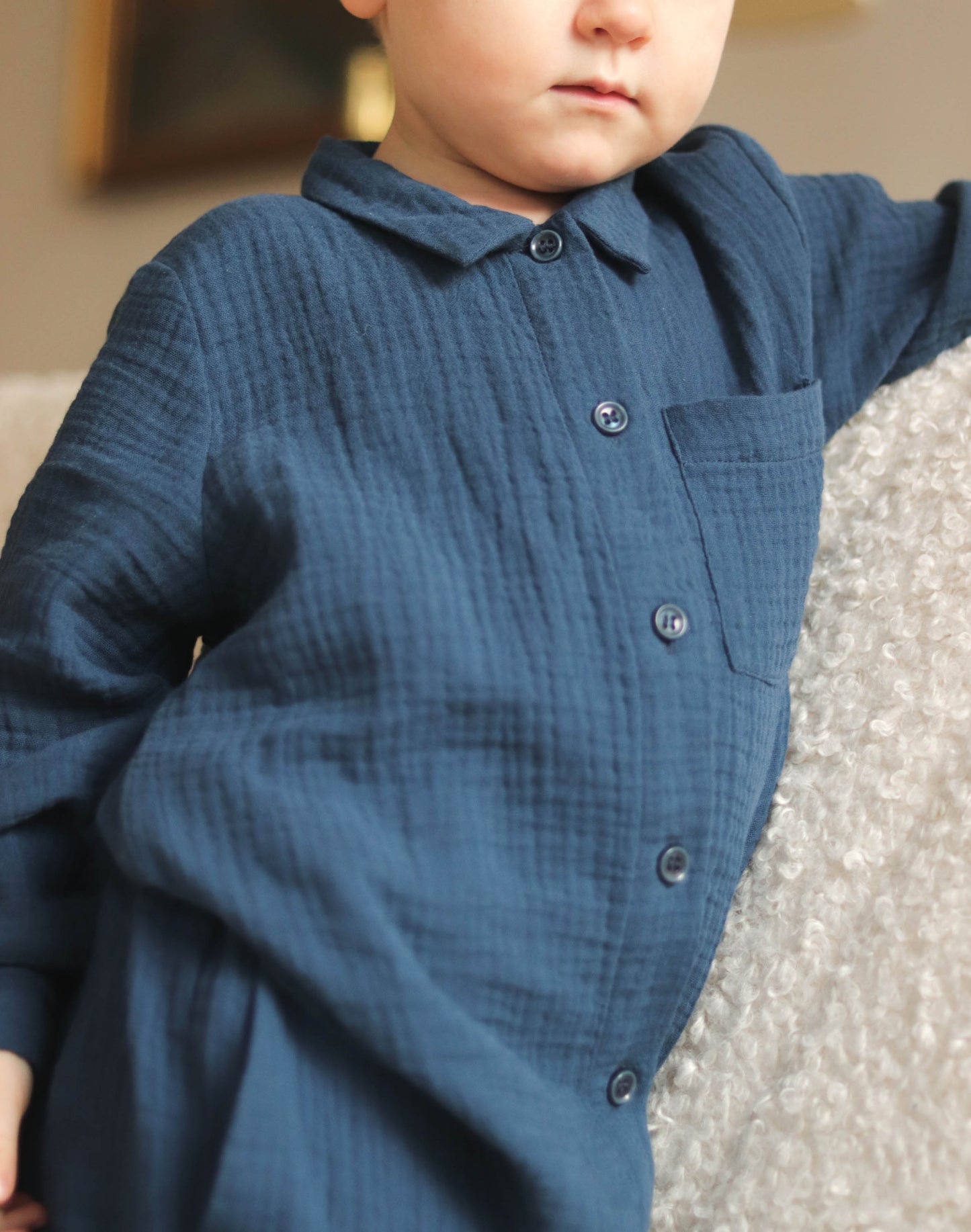 FLIINK ELMO LS SHIRT SHIRT INSIGNIA BLUE