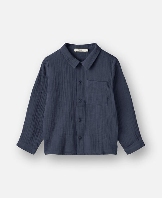 FLIINK ELMO LS SHIRT SHIRT INSIGNIA BLUE