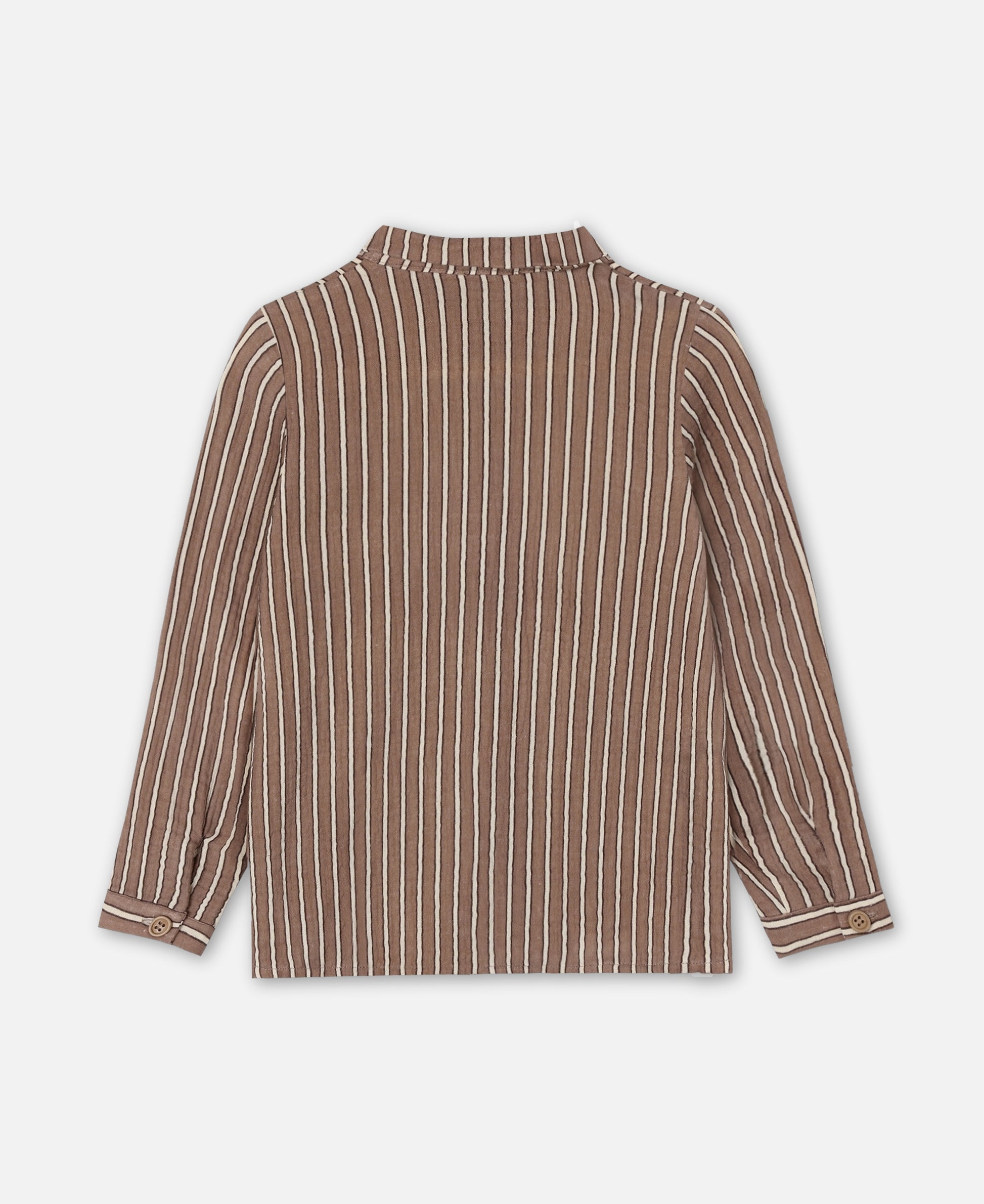 FLIINK ELMO LS SHIRT SHIRT PINE BARK STRIPE