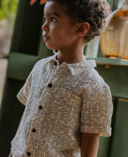 FLIINK ELMO SS SHIRT SHIRT COFFEE BEAN / SANDSHELL