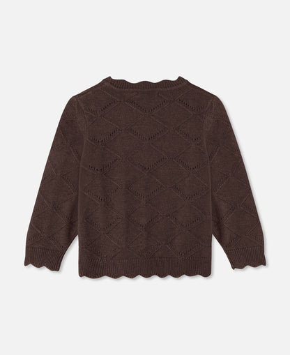 FLIINK EMILY KNIT PULLOVER PULLOVER COFFEE BEAN