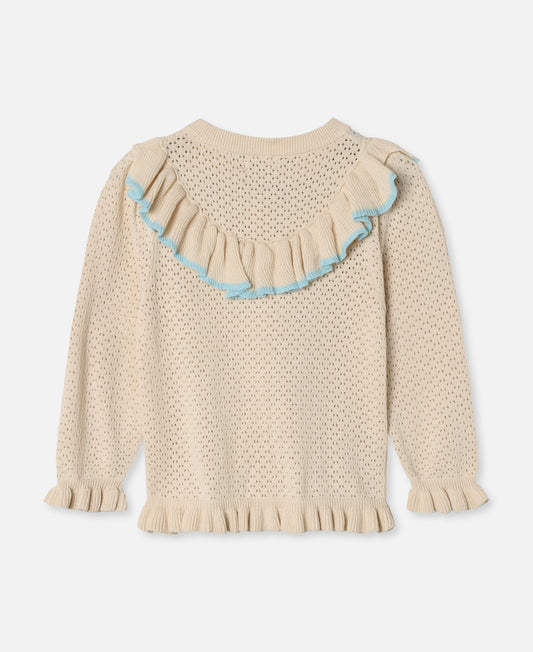FLIINK EMMY LS CARDIGAN CARDIGAN SANDSHELL