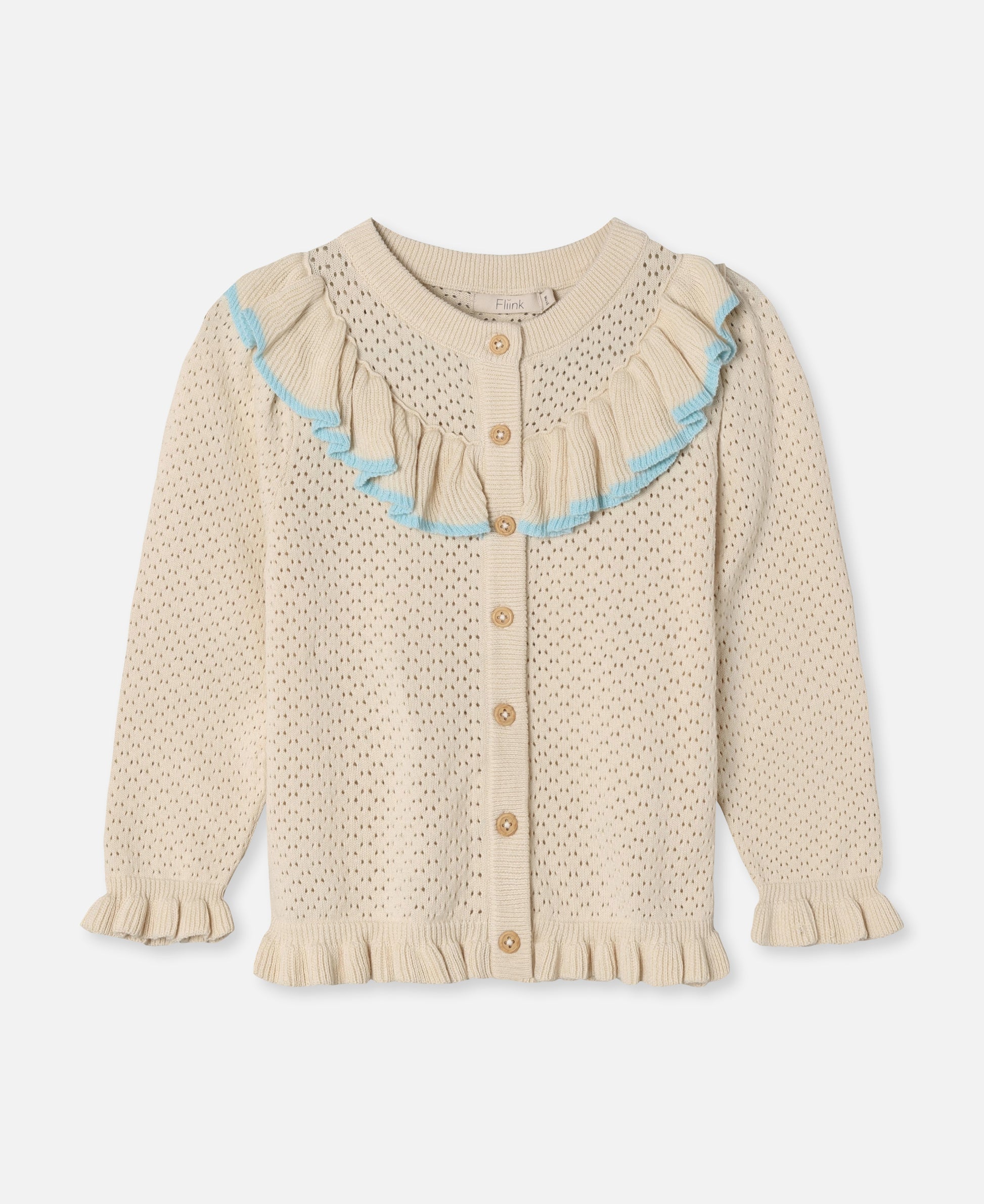FLIINK EMMY LS CARDIGAN CARDIGAN SANDSHELL