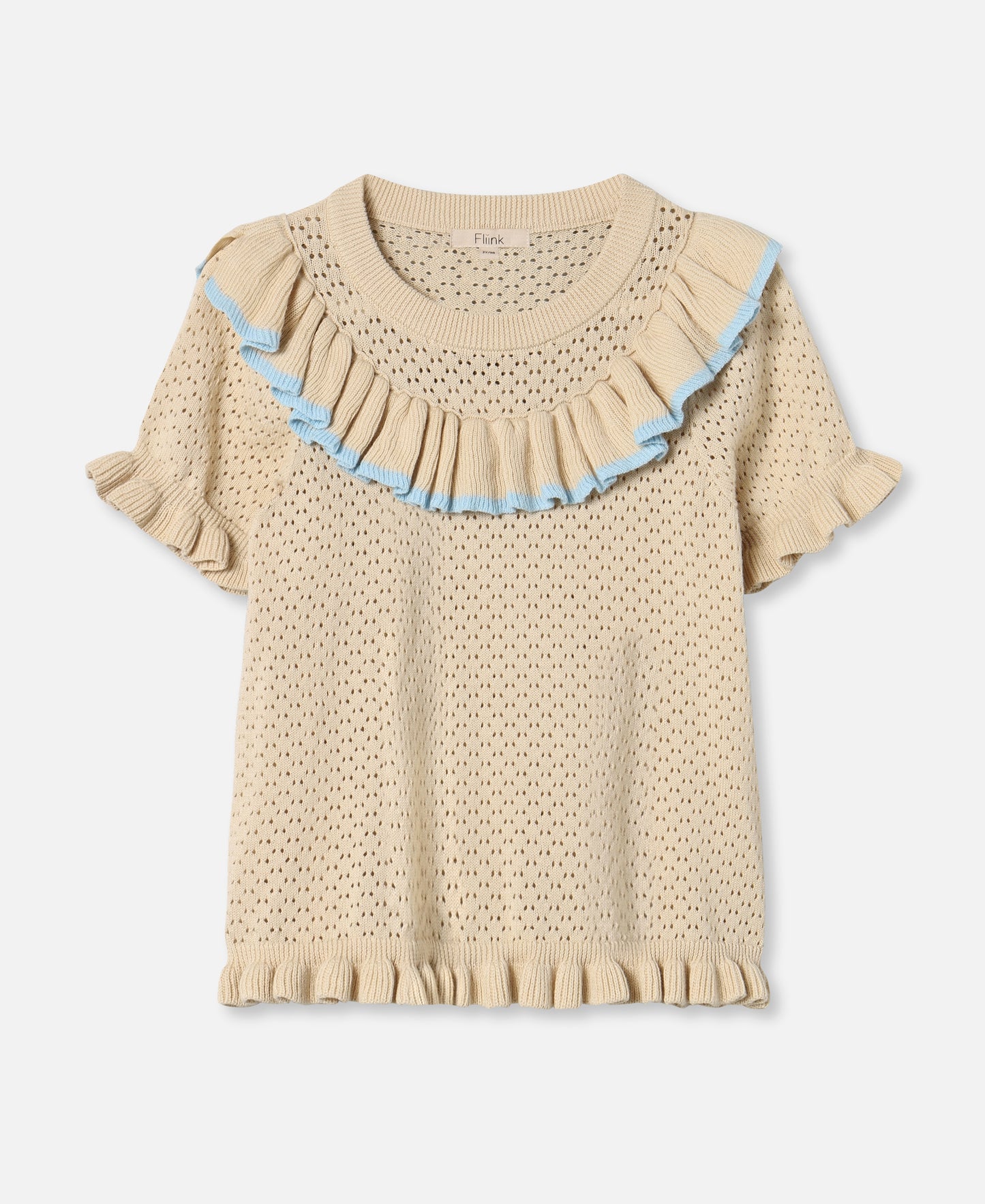 FLIINK EMMY SS BLOUSE BLOUSE SANDSHELL