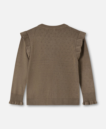 FLIINK FAME CARDIGAN CARDIGAN PINE BARK