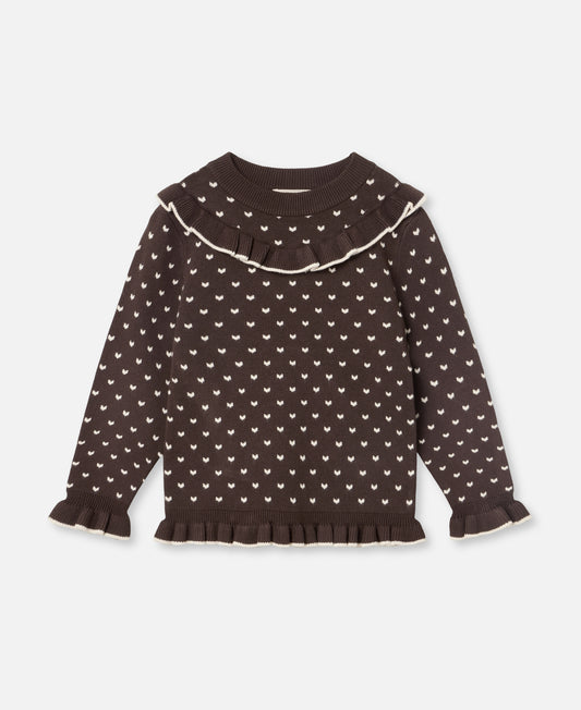 FLIINK FAME CONTRAST BLOUSE BLOUSE COFFEE BEAN / SANDSHELL