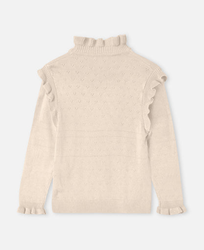 FLIINK FAME LS BLOUSE BLOUSE SANDSHELL