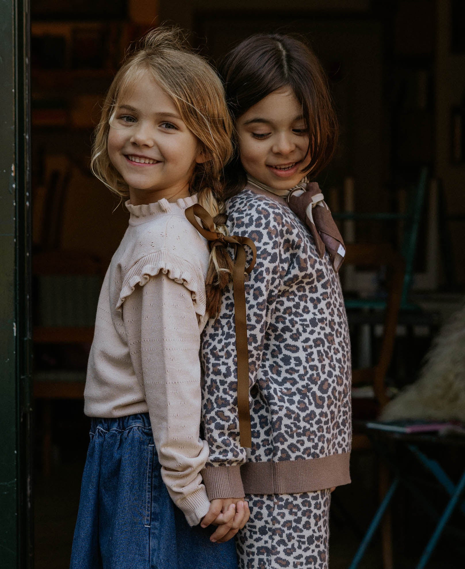 FLIINK FAME LS BLOUSE BLOUSE SANDSHELL