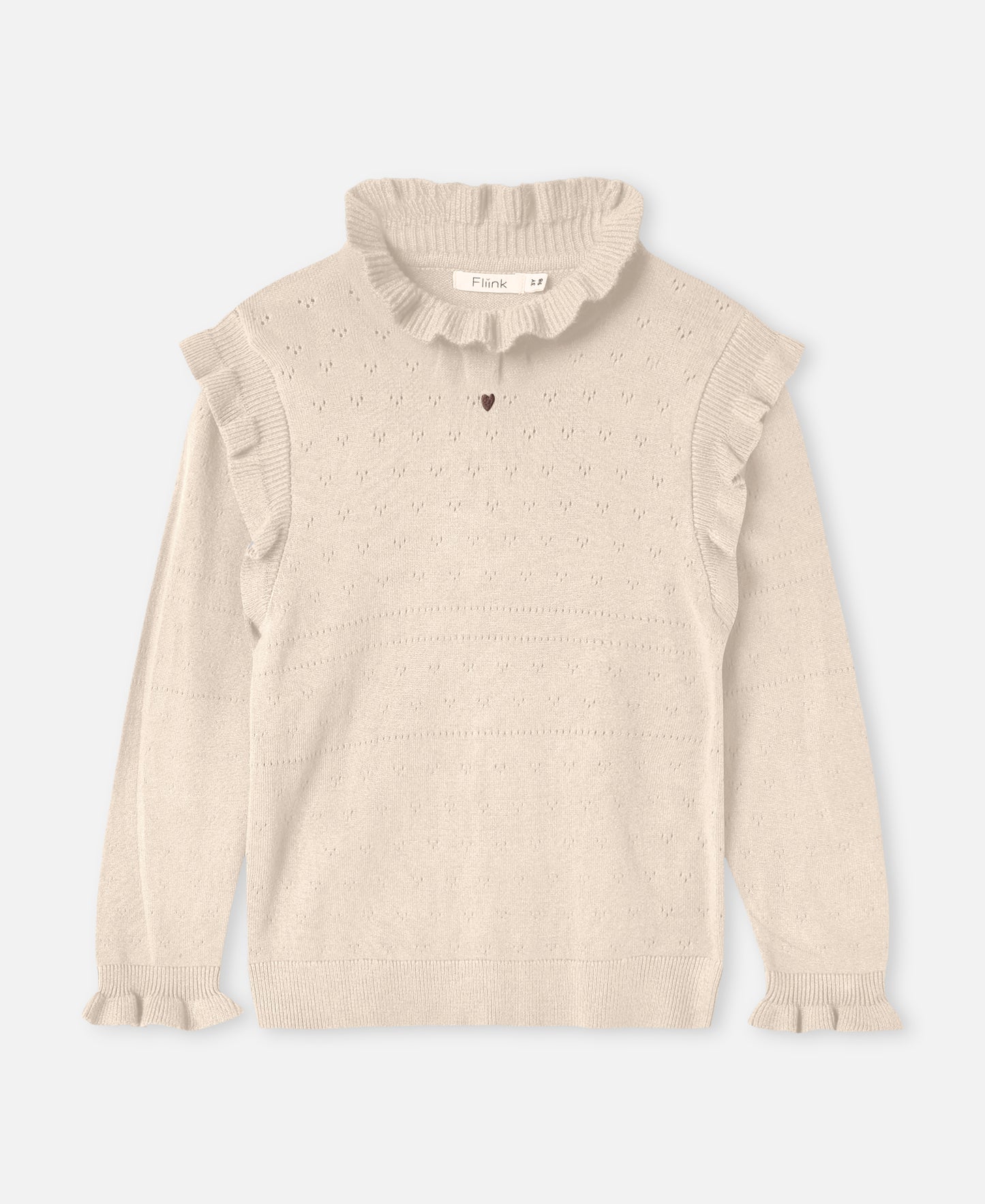 FLIINK FAME LS BLOUSE BLOUSE SANDSHELL