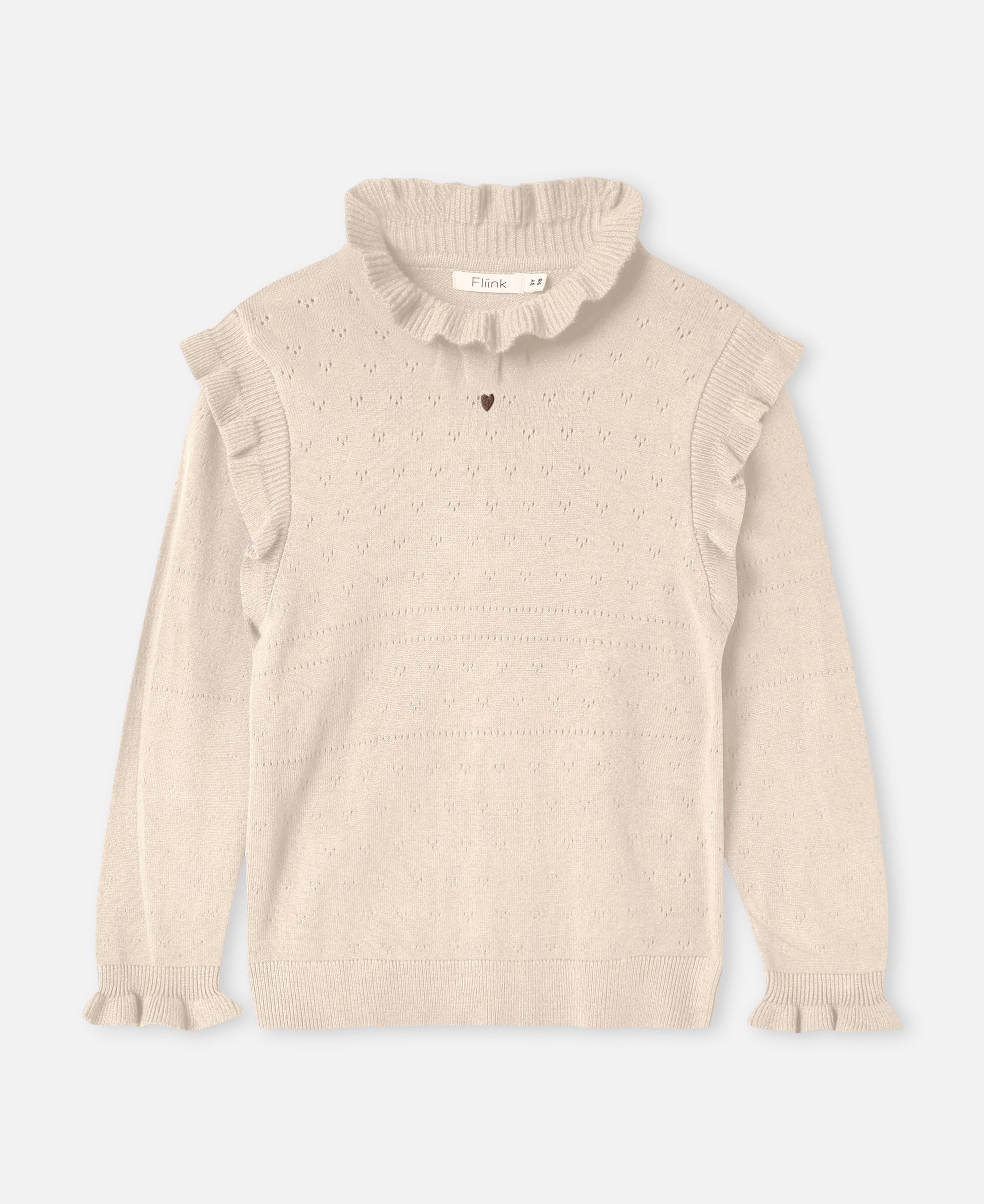 FLIINK FAME LS BLOUSE BLOUSE SANDSHELL