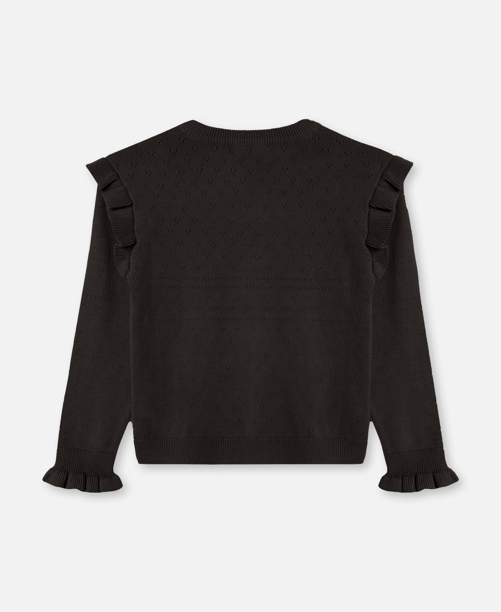 FLIINK FAME O-NECK BLOUSE BLOUSE COFFEE BEAN