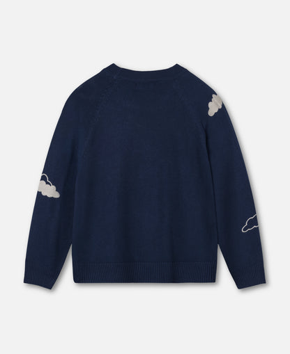 FLIINK FAVO CLOUD PULLOVER PULLOVER INSIGNIA BLUE