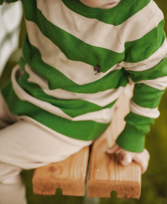 FLIINK FAVO CLOVER PULLOVER PULLOVER AMAZON STRIPE