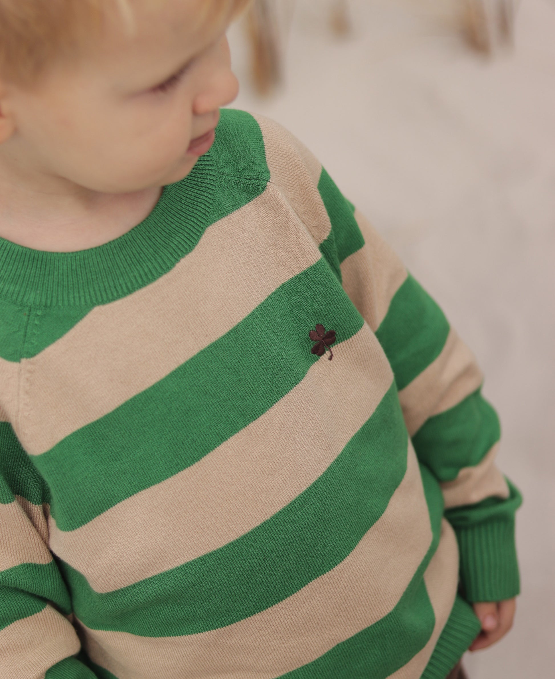 FLIINK FAVO CLOVER PULLOVER PULLOVER AMAZON STRIPE