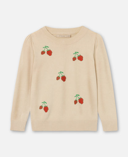 FLIINK FAVO EMBROIDERED BLOUSE BLOUSE SANDSHELL