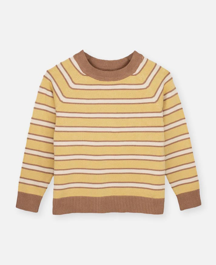 FLIINK FAVO LS PULLOVER PULLOVER COCOON STRIPE