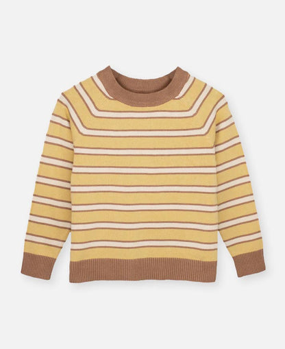 FLIINK FAVO LS PULLOVER PULLOVER COCOON STRIPE