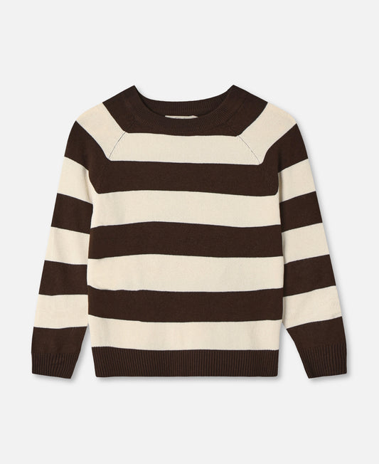 FLIINK FAVO LS PULLOVER PULLOVER COFFEE BEAN / SANDSHELL