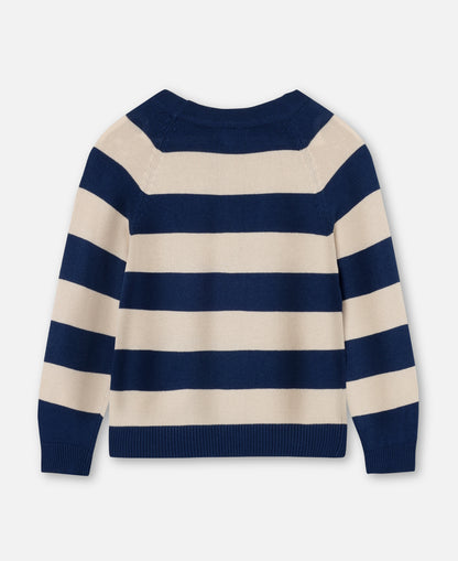 FLIINK FAVO LS PULLOVER PULLOVER INSIGNIA BLUE / SANDSHELL