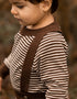 FAVO PULLOVER - CHICORY COFFEE W. SAND STRIPES
