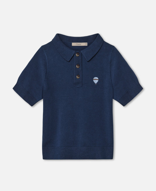 FLIINK FAVO SS POLO POLO INSIGNIA BLUE