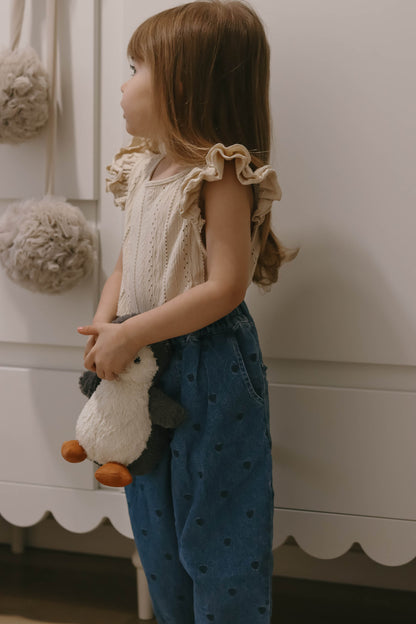 FLIINK GABBY SS BLOUSE T-SHIRT SANDSHELL