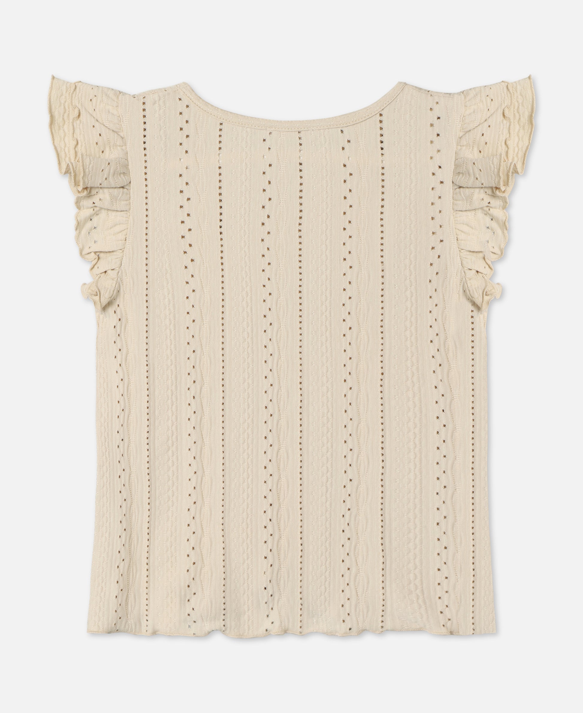 FLIINK GABBY SS BLOUSE T-SHIRT SANDSHELL